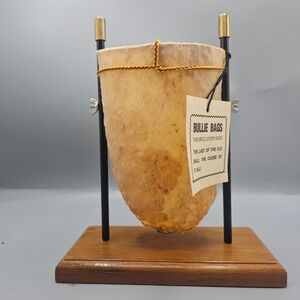 Ol Bull Mfg Co Bullie Bags Unique Animal‎ Hide Collectible Display Testes Balls